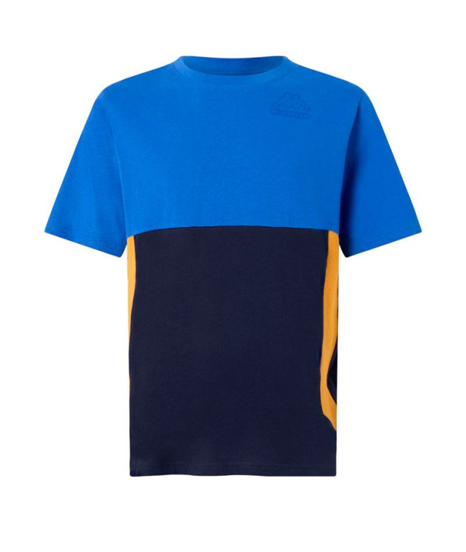 Camiseta Kappa Grimone Blue Marine/Blue Royal/Yellow Hombre