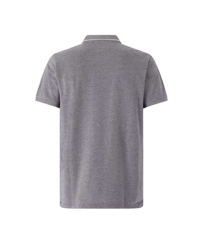 Polo  Kappa Kerzo Black/White Whisper Hombre