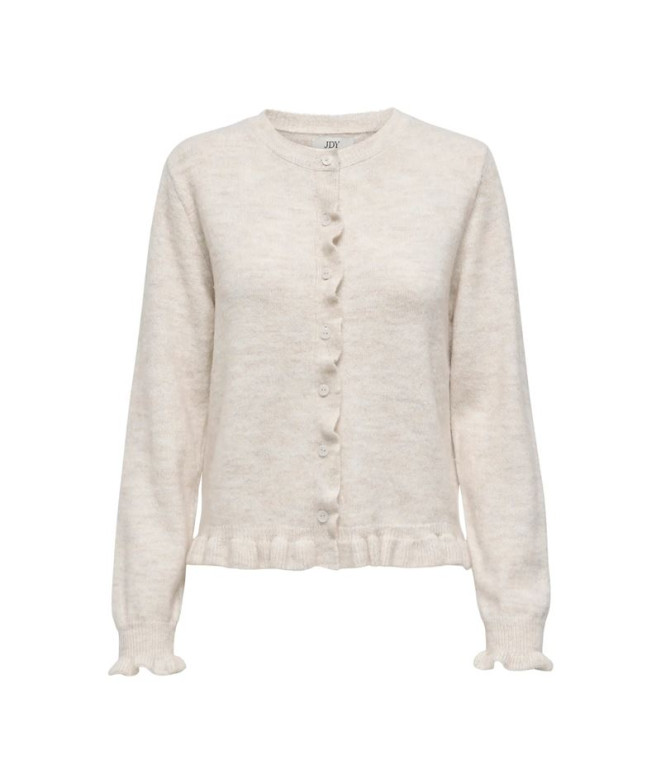 Chaqueta Only Jdyletty L/S On Frill Knt Noos Birch Detail:Melange Mujer