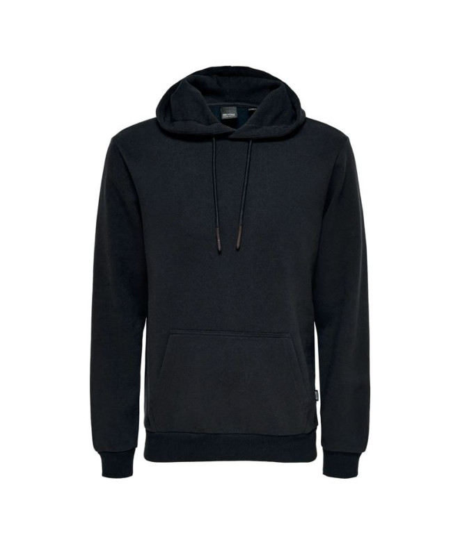 Moletom Only & Sons Onsceres Hoodie Sweat Noos Homem Azul Marinho Escuro
