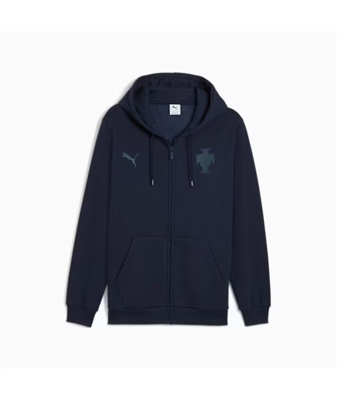 Casaco de Futebol Puma Fpf FtblEssentials Fz, Deep Navy Dar, Homem