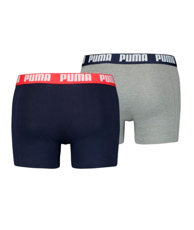 Cuecas Puma Basic Boxer 2P Homem Cinza/Azul