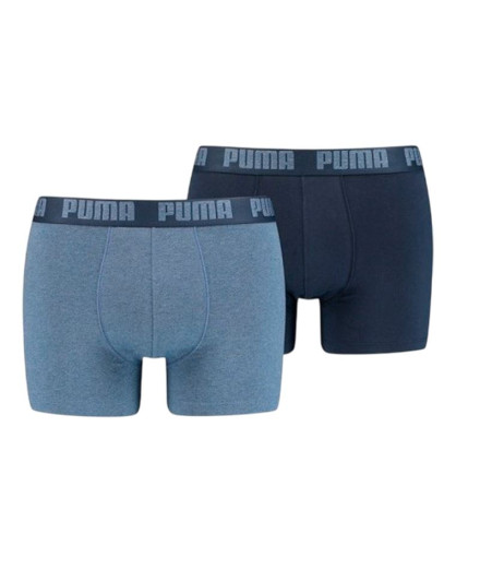 Slip Puma Basic Boxer 2 P Homme Bleu