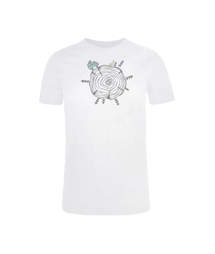 Camiseta de montanha Joluvi Wood Branco Camiseta de montanha Joluvi Wood Branco