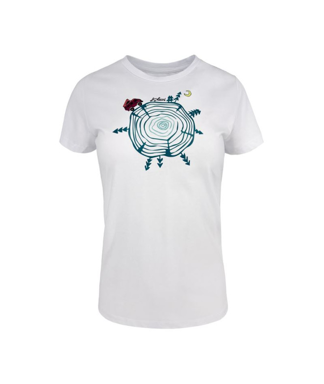 Camiseta de montaña Joluvi Wood W Mujer Blanco
