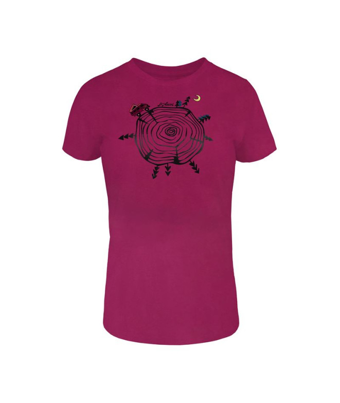 Camiseta de montaña Joluvi Wood W Mujer Orquidea Oscuro