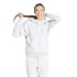 Moletom adidas 3 Bandas Fl Fz Hd Mulher Cinza claro mesclado/branco