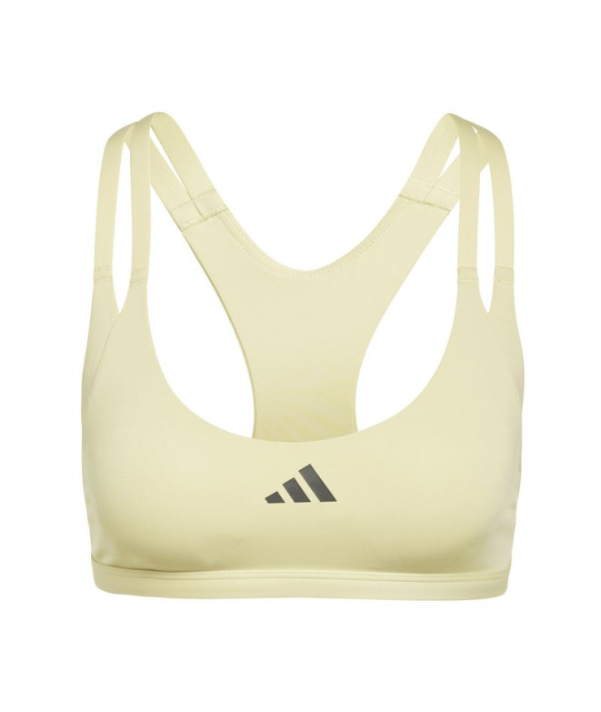 Sujetador Deportivo de Fitness adidas Aerim Ls Strngt Mujer Amarillo