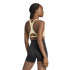 Sutiã esportivo de Fitness adidas Aerim Ls Strngt Mulher Amarelo