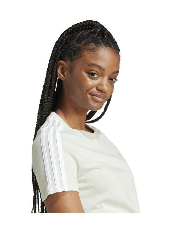 Camiseta adidas Essentials Slim 3 Bandas Mulher...