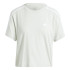 Camiseta adidas Essentials 3 Bandas Single Jersey Cropped Top Mulher Verde