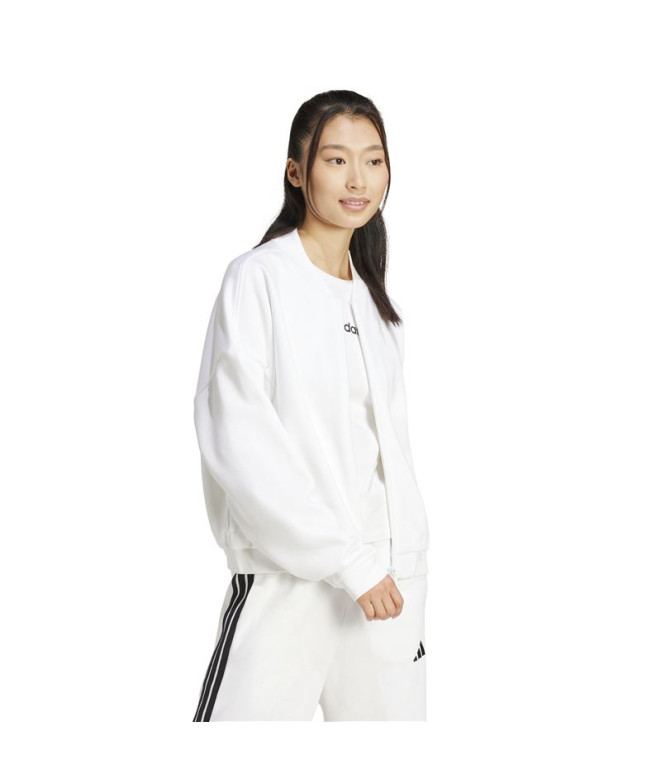 Camiseta adidas Linear Sj Tank Mulher Branco/Preto