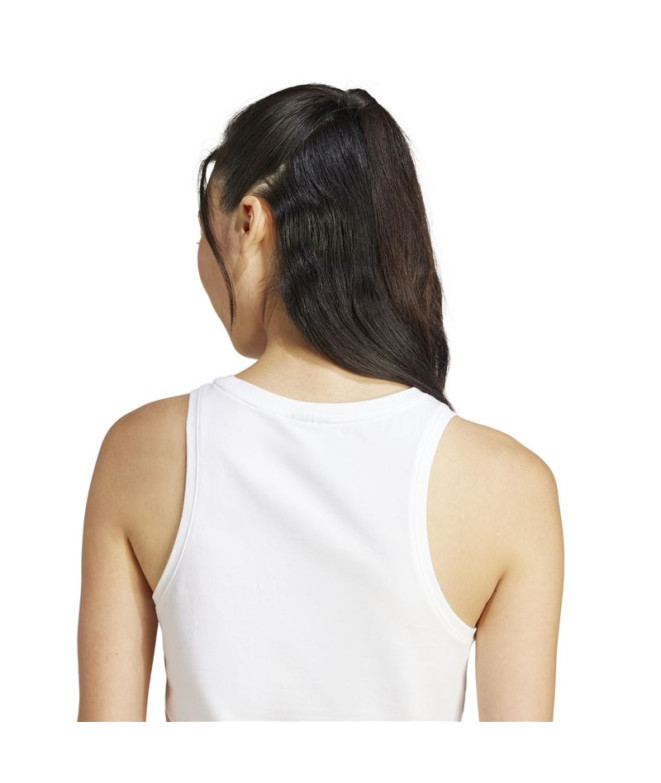 Camiseta adidas Linear Sj Tank Mujer Blanco/Negro