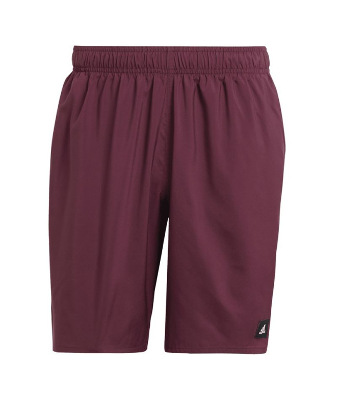 Bañador de Natación adidas Solid Clx Sho Cl Hombre Granate/Negro
