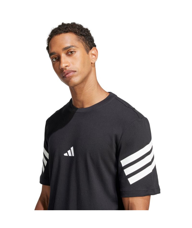 Camiseta adidas Future Icons 3 Bandas Reg Homem...