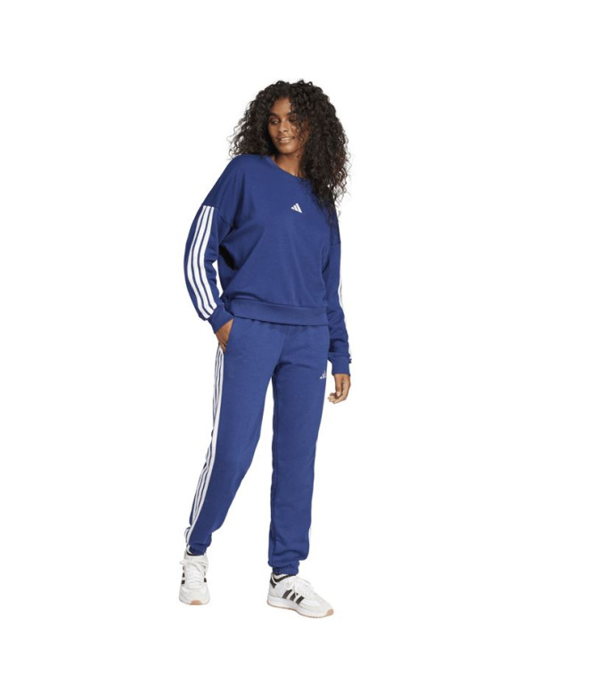 Calça adidas 3 Bandas French Terry Cf Mulher...