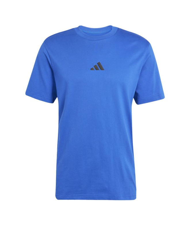 Camiseta adidas 3 Bandas Sj Hombre Azul/Negro