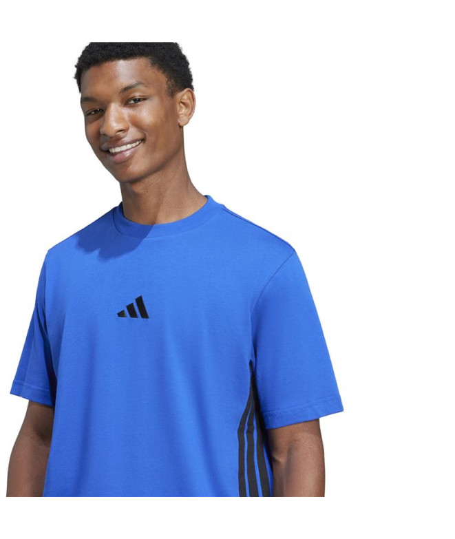 T-shirt adidas 3 Bandas Sj Homme Bleu/Noir