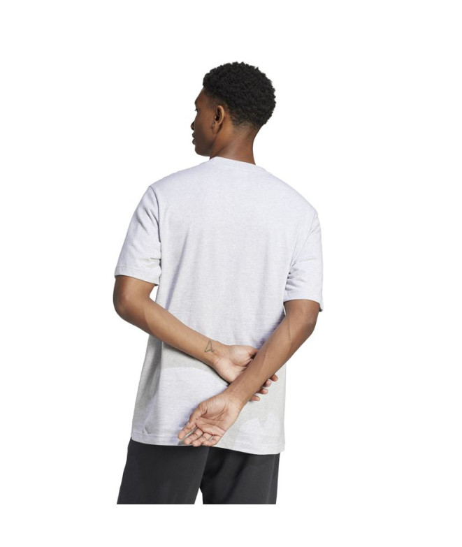 Camiseta adidas Big Logo Sj Homem Cinza/Preto