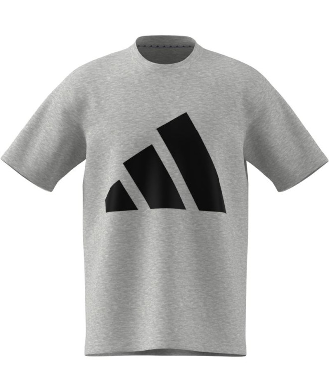 Camiseta adidas Big Logo Sj Hombre Gris/Negro