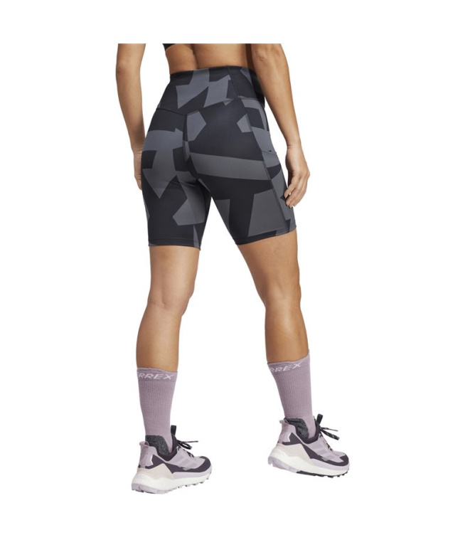 Calça de Montanha adidas Wmt 8In Aop Mulher...
