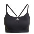 Brassiere de sport de Fitness adidas Aeroreact Training 3 Bandas Femme Noir