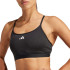 Brassiere de sport de Fitness adidas Aeroreact Training 3 Bandas Femme Noir