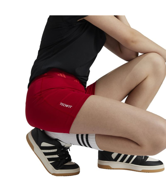 Mallas de Fitness adidas Techfit Short Niña Rojo