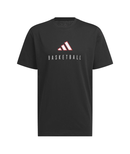 Camiseta de Basquetebol adidas Bb Perf Logo Homem Preto