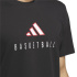 Camiseta de Basquetebol adidas Bb Perf Logo Homem Preto