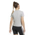 Camiseta adidas Jg 3 Bandas 160 Niña Gris/Rosa