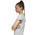 Camiseta adidas Jg 3 Bandas 160 Niña Gris/Rosa