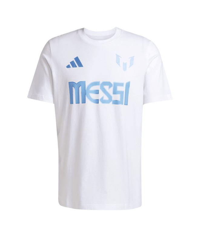 Camiseta de Fútbol adidas Messi N&N G Hombre Blanco
