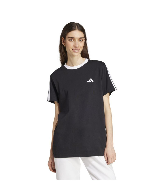 Camiseta adidas 3 Bandas Bf Mulher Preto