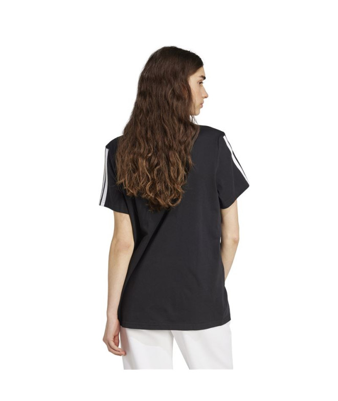 Camiseta adidas 3 Bandas Bf Mulher Preto