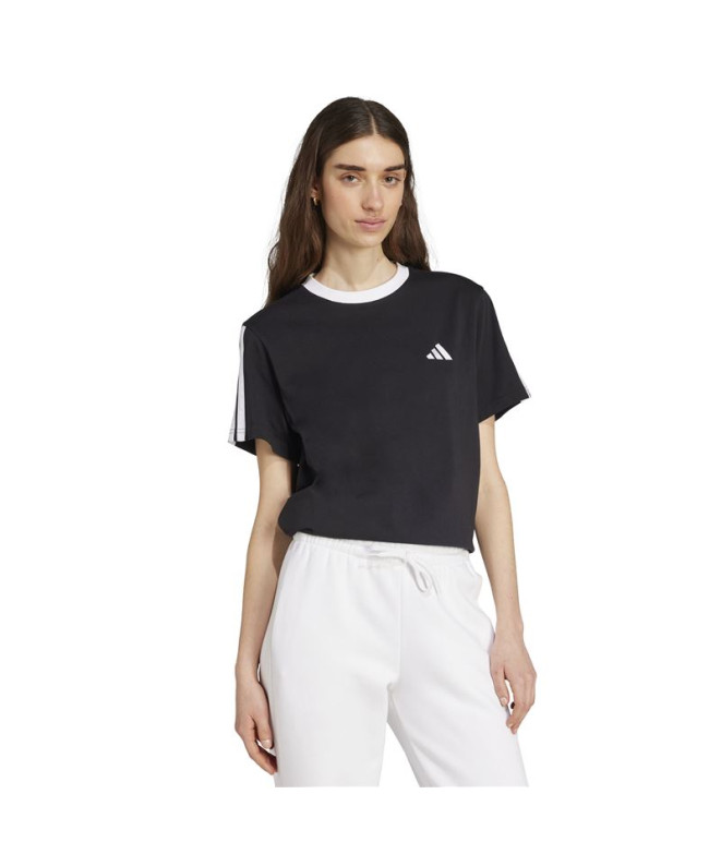 T-shirt adidas 3 Bandas Bf Femme Noir