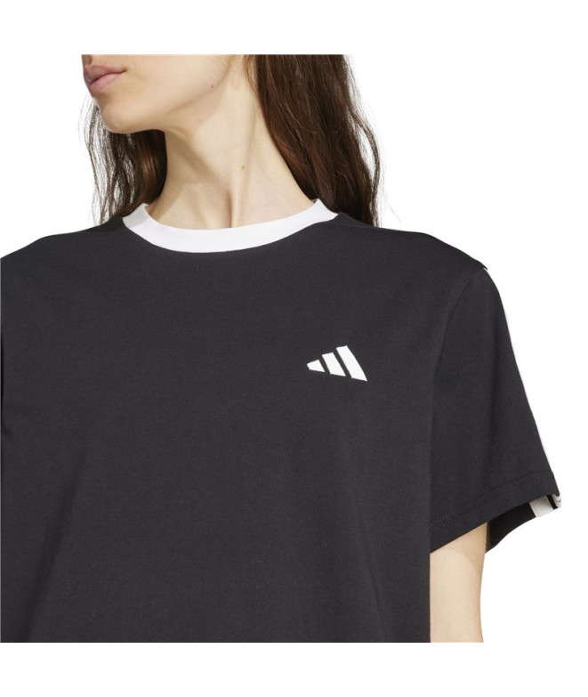 T-shirt adidas 3 Bandas Bf Femme Noir