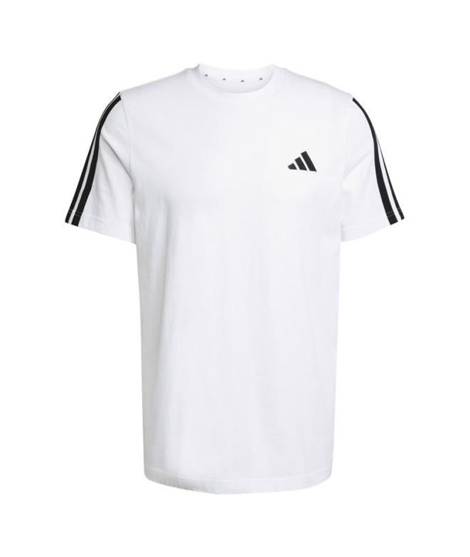 Camiseta adidas 3 Bandas Sj Hombre Blanco