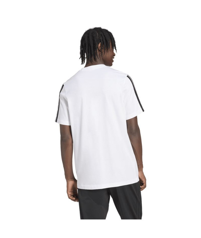 Camiseta adidas 3 Bandas Sj Hombre Blanco