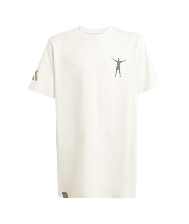 Camiseta de Fútbol adidas Jb Cw Infantil Blanco