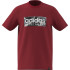 Camiseta adidas Camo Lin Menino Vermelho
