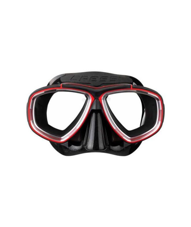 Máscara Cressi Prisma Dark-Rojo