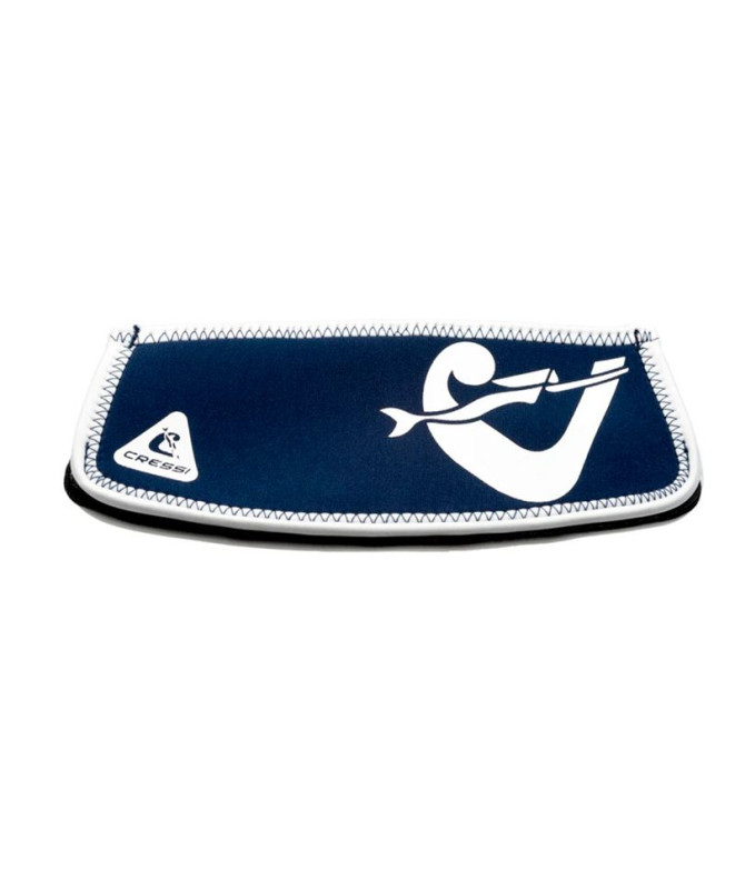 Funda Neoprene Tira Mascara Simply Navy-Branco Cressi