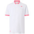 Polo Casual Kappa Hombre Neón blanco/Neón fucsia