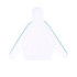 Sudadera Kappa 222 Banda Madison Blanco/Verde Hombre
