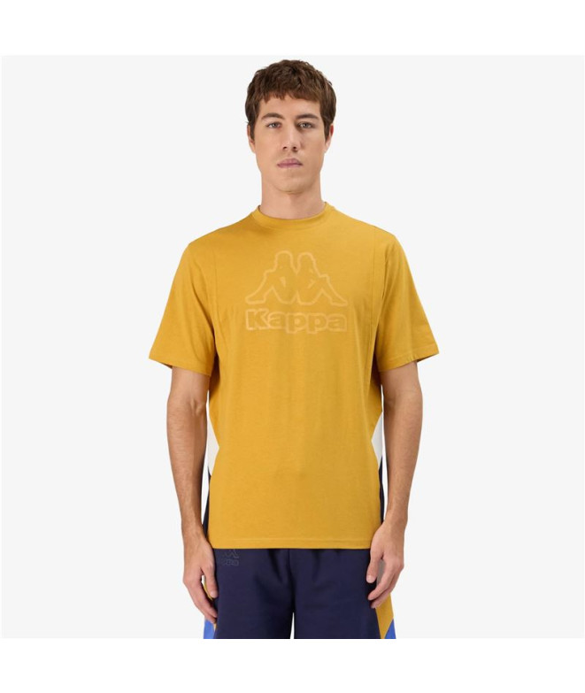 Camiseta Casual Kappa Grapo Hombre Amarillo...