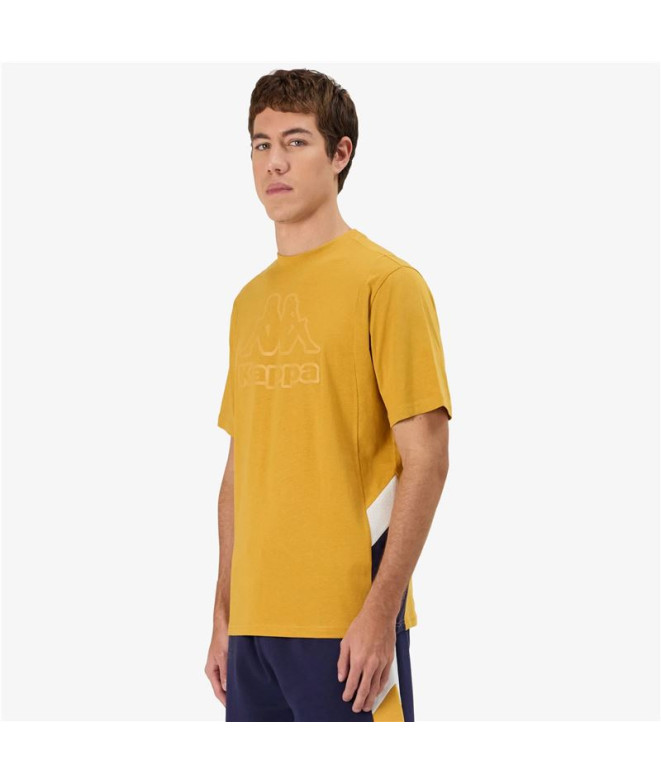 Camiseta Casual Kappa Grapo Hombre Amarillo...