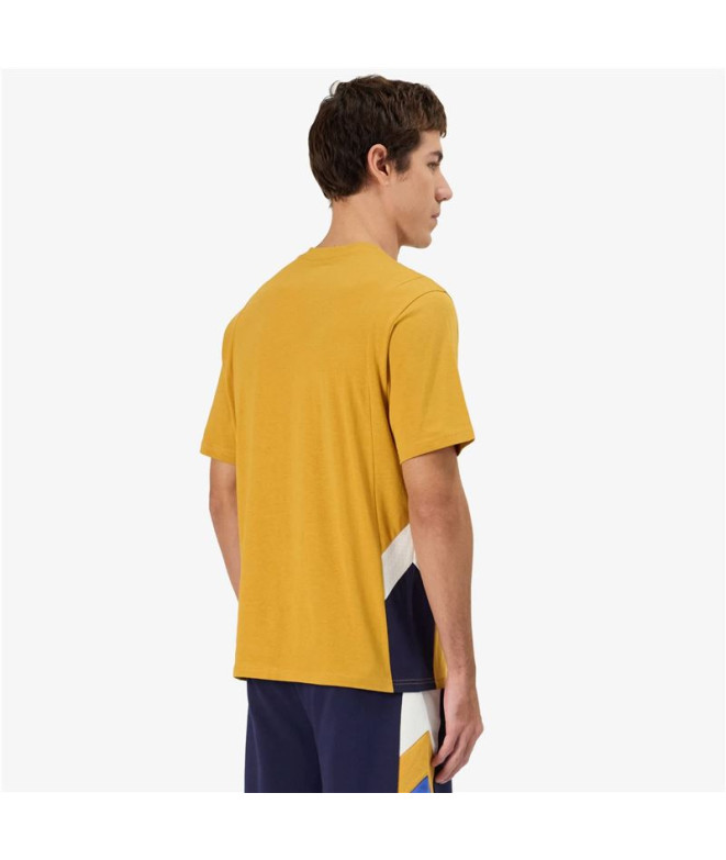 Camiseta Casual Kappa Grapo Hombre Amarillo...
