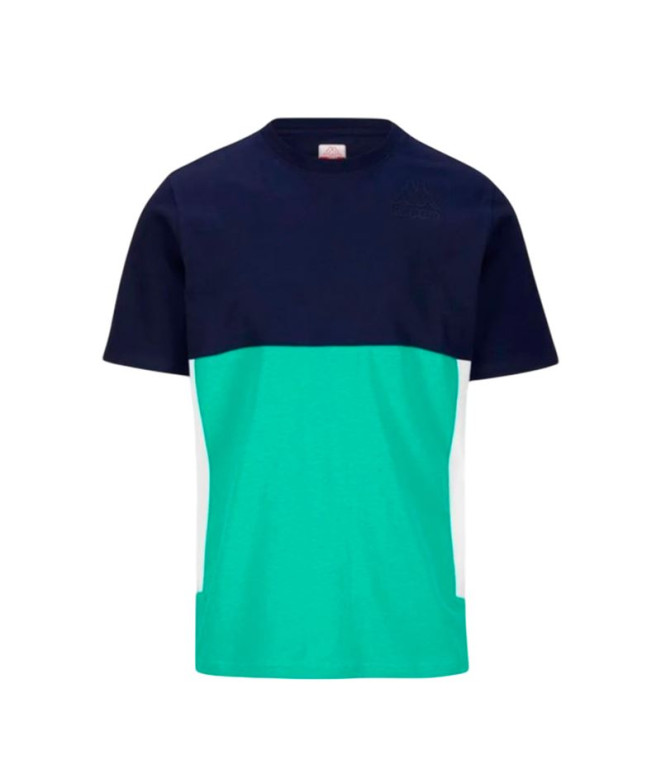 Camiseta Kappa Grimone Green Blarney/Blue Marine/Whit Hombre