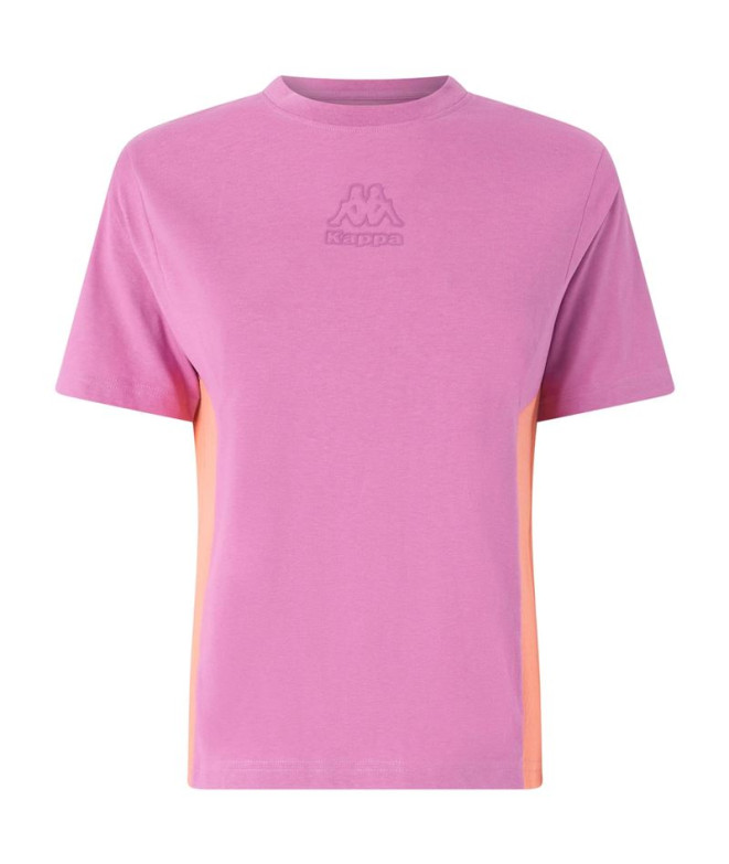 Camiseta Casual Kappa Gadia Mulher Coral...